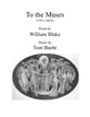 To the Muses SATB choral sheet music cover